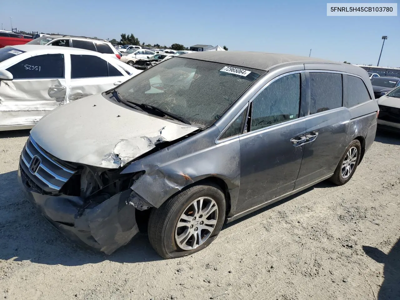 5FNRL5H45CB103780 2012 Honda Odyssey Ex