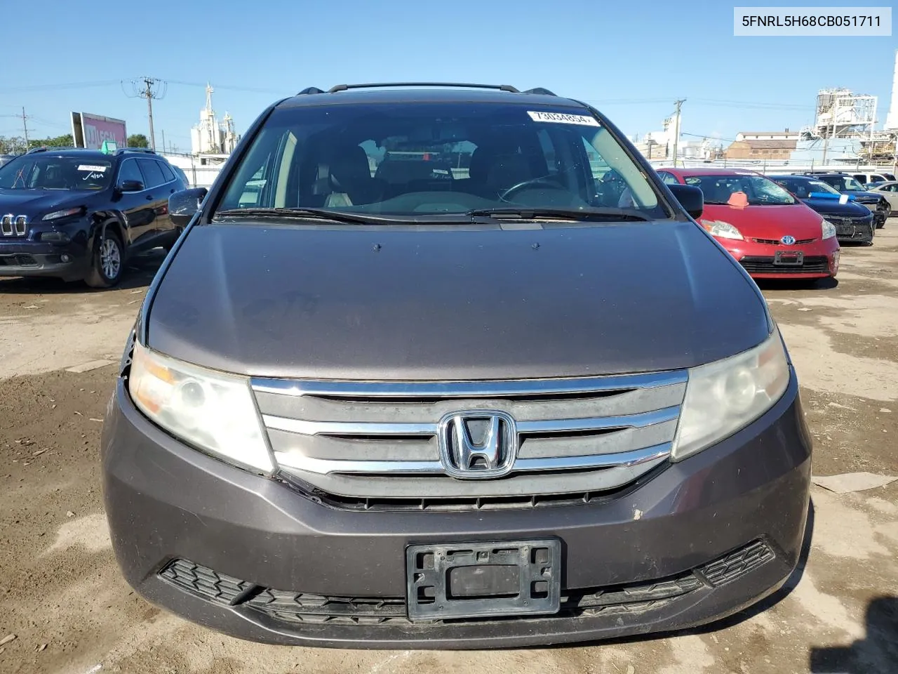 5FNRL5H68CB051711 2012 Honda Odyssey Exl