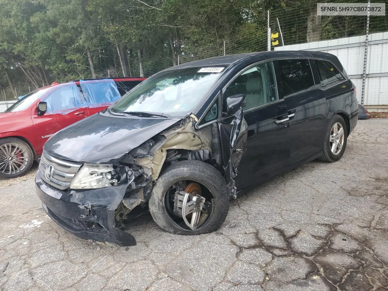 2012 Honda Odyssey Touring VIN: 5FNRL5H97CB073872 Lot: 73153354