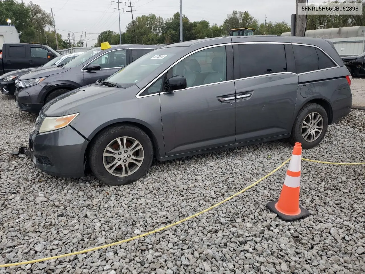 2012 Honda Odyssey Exl VIN: 5FNRL5H66CB062898 Lot: 73188814