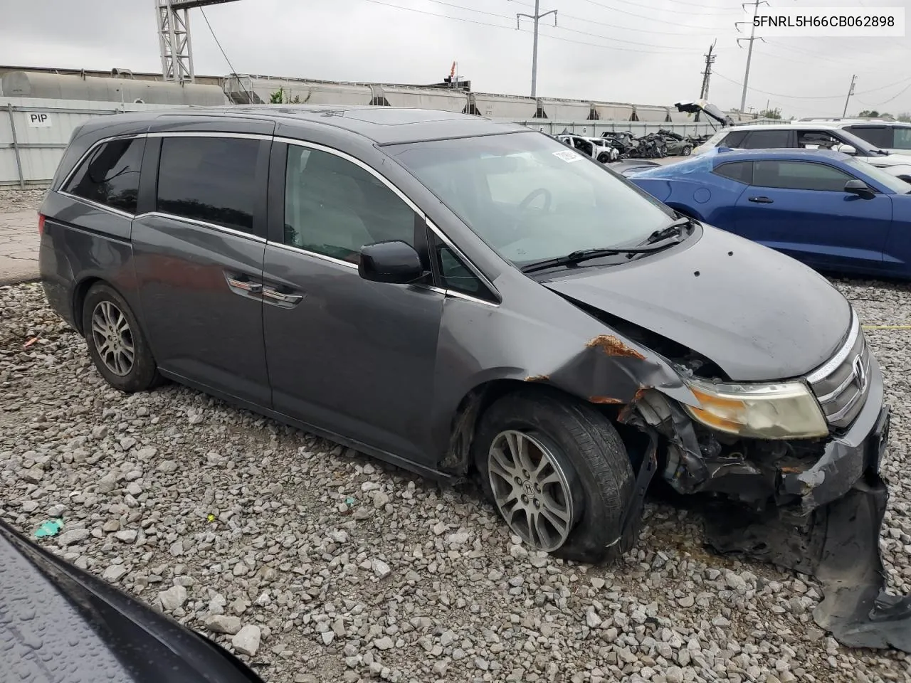 2012 Honda Odyssey Exl VIN: 5FNRL5H66CB062898 Lot: 73188814