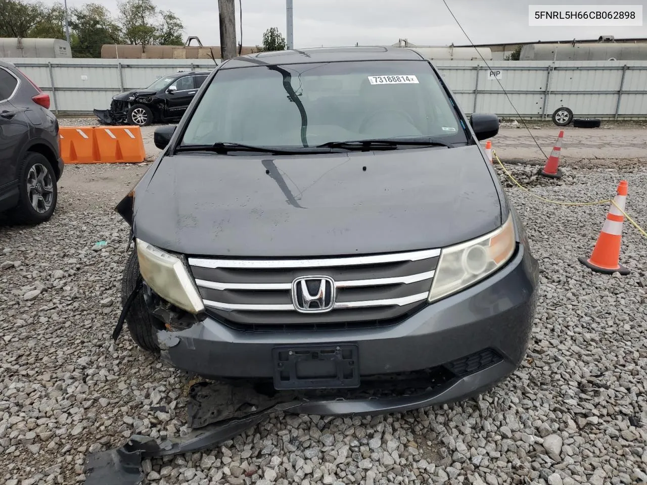 2012 Honda Odyssey Exl VIN: 5FNRL5H66CB062898 Lot: 73188814