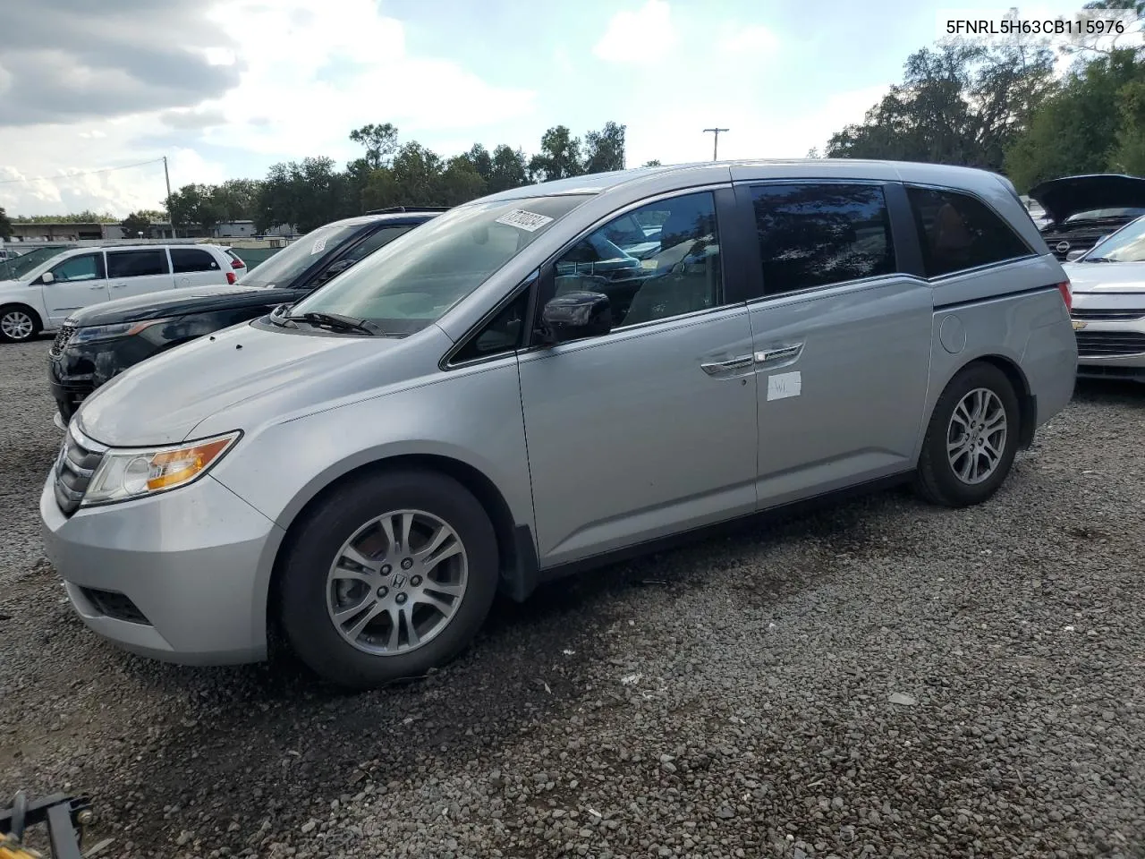 2012 Honda Odyssey Exl VIN: 5FNRL5H63CB115976 Lot: 73790034