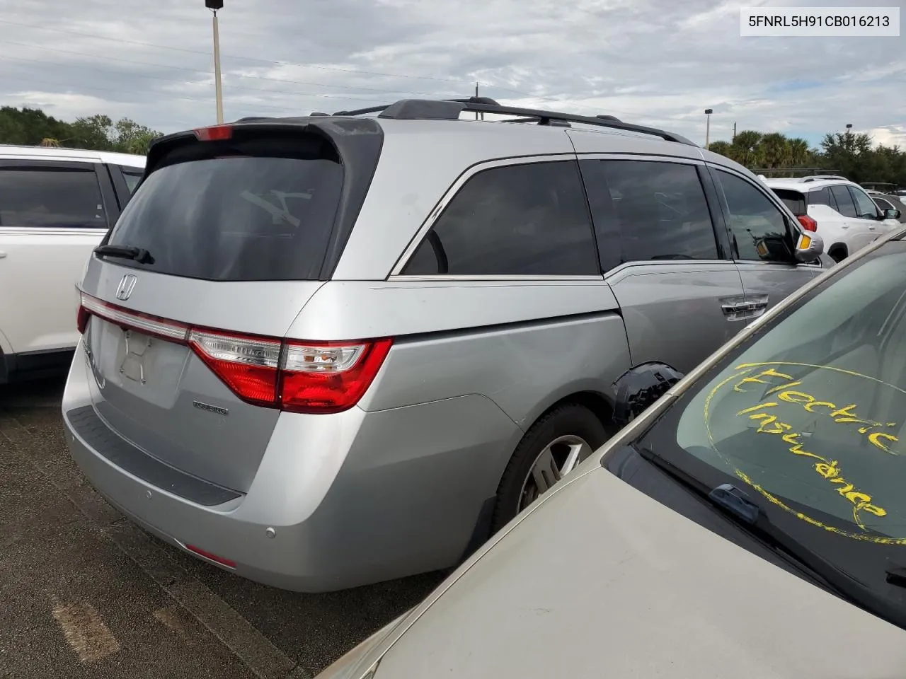 2012 Honda Odyssey Touring VIN: 5FNRL5H91CB016213 Lot: 74044824