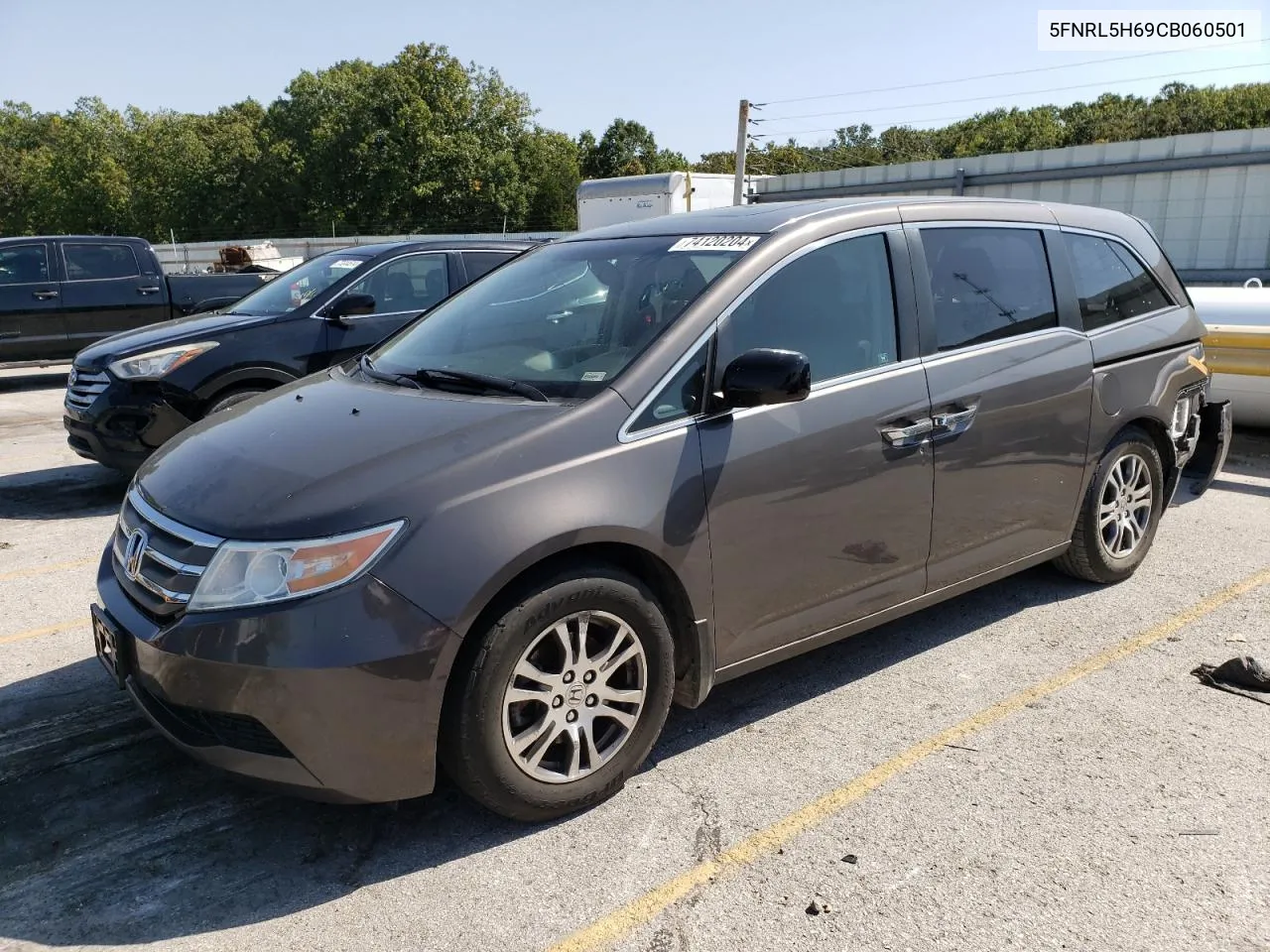 2012 Honda Odyssey Exl VIN: 5FNRL5H69CB060501 Lot: 74120204