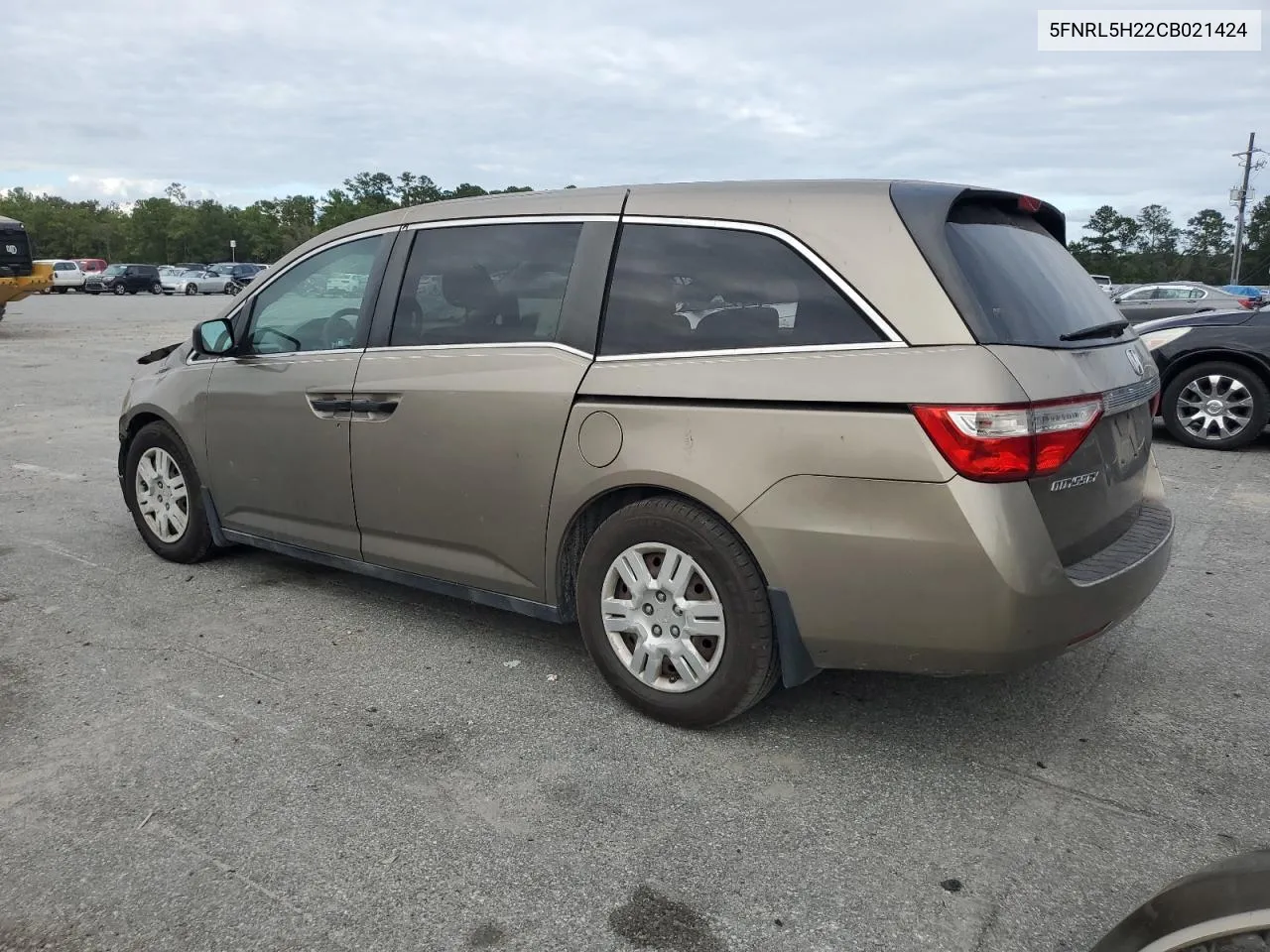 2012 Honda Odyssey Lx VIN: 5FNRL5H22CB021424 Lot: 74150534