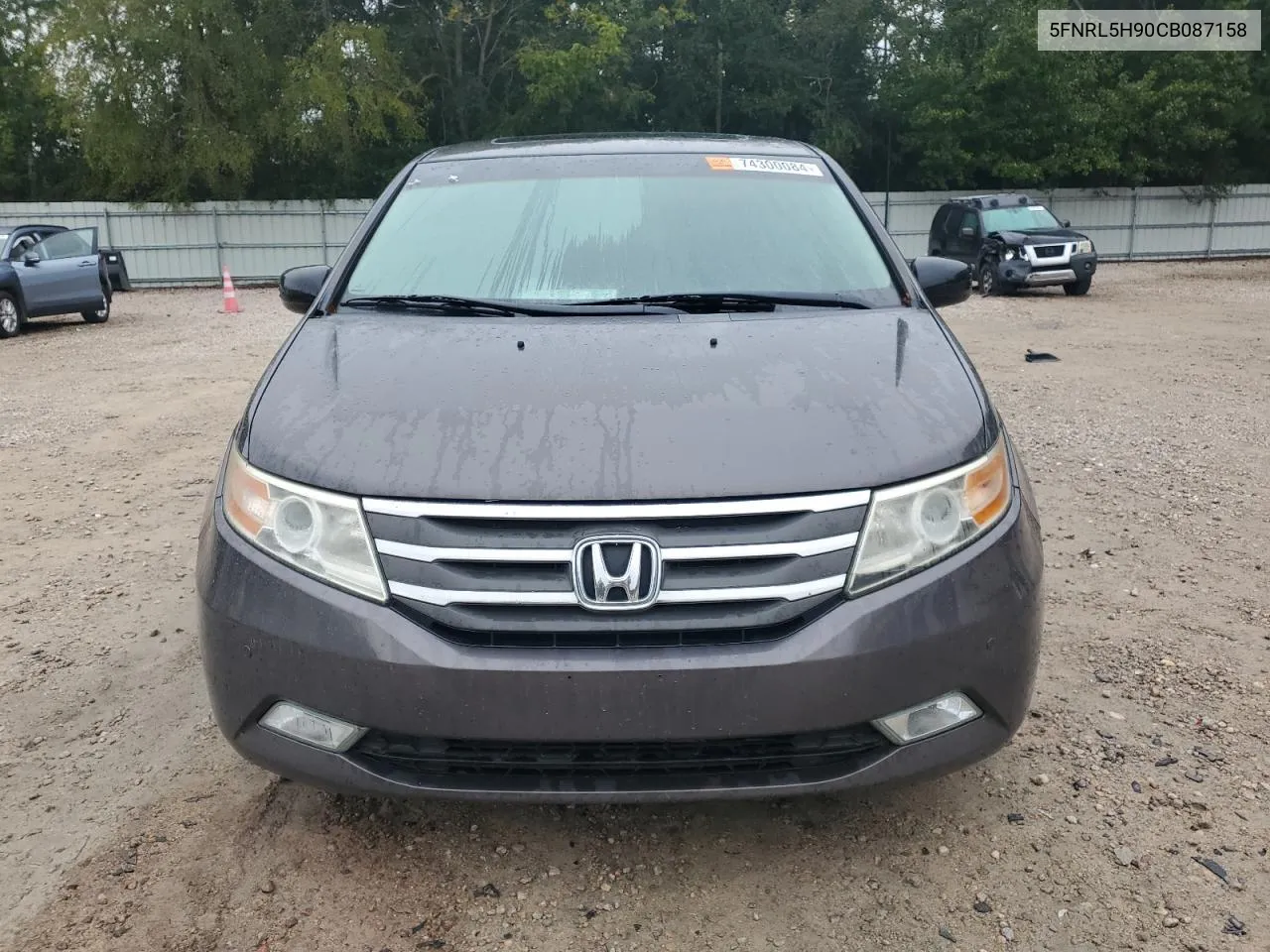 2012 Honda Odyssey Touring VIN: 5FNRL5H90CB087158 Lot: 74300084