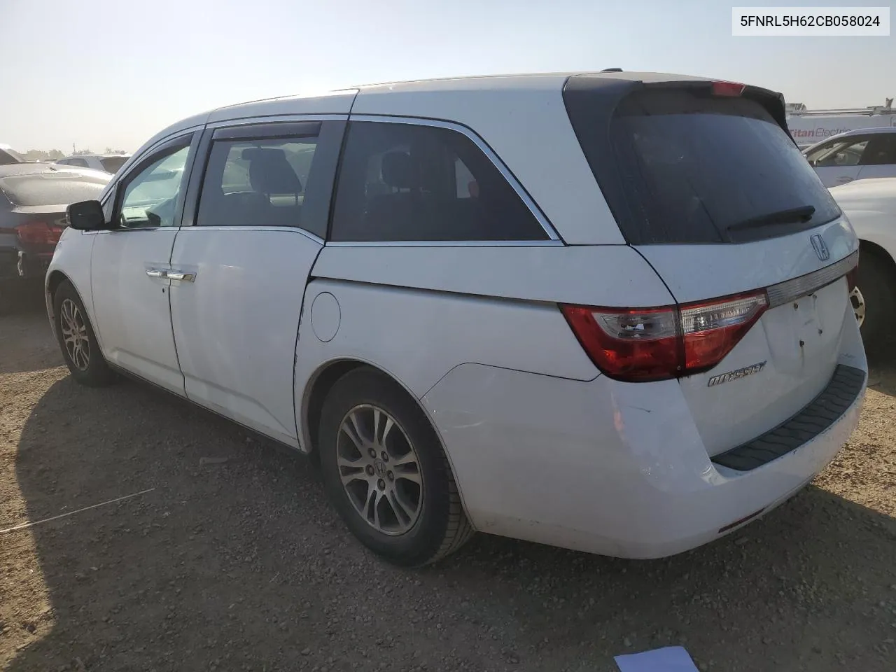 2012 Honda Odyssey Exl VIN: 5FNRL5H62CB058024 Lot: 74462974