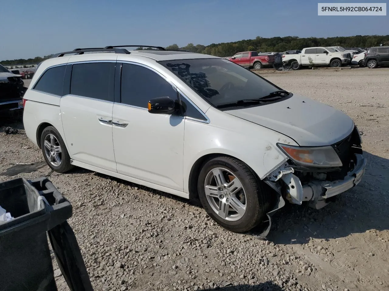 2012 Honda Odyssey Touring VIN: 5FNRL5H92CB064724 Lot: 74910124