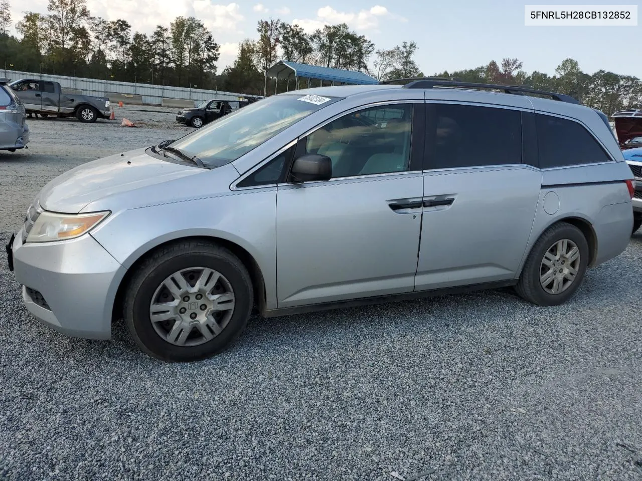 2012 Honda Odyssey Lx VIN: 5FNRL5H28CB132852 Lot: 75102134