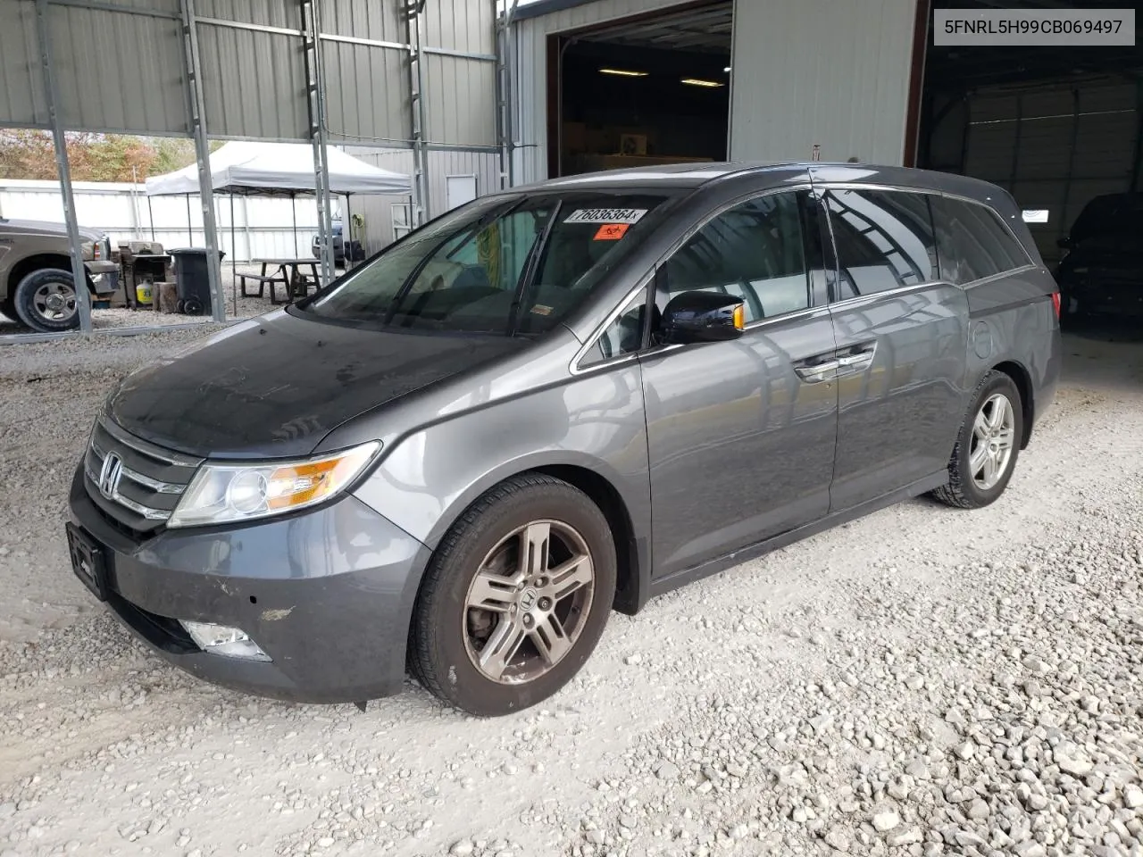 2012 Honda Odyssey Touring VIN: 5FNRL5H99CB069497 Lot: 76036364