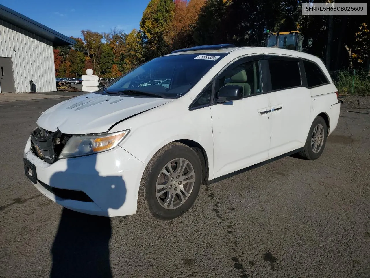 2012 Honda Odyssey Exl VIN: 5FNRL5H68CB025609 Lot: 76093834