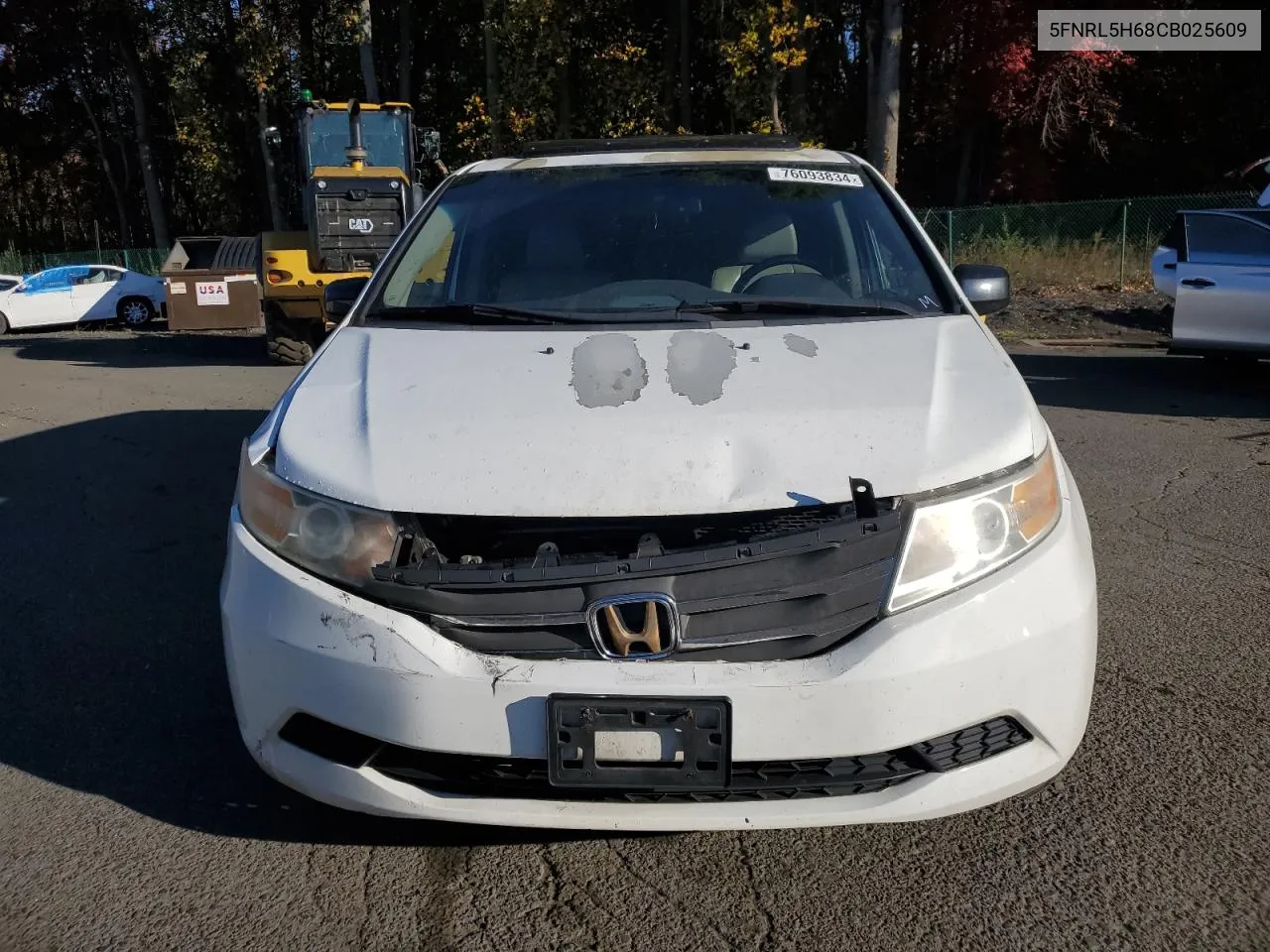 2012 Honda Odyssey Exl VIN: 5FNRL5H68CB025609 Lot: 76093834