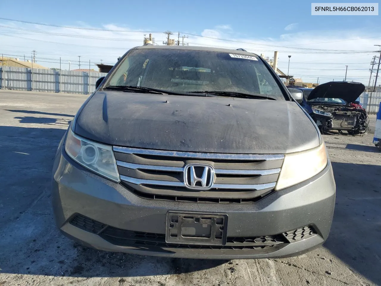 2012 Honda Odyssey Exl VIN: 5FNRL5H66CB062013 Lot: 76733044