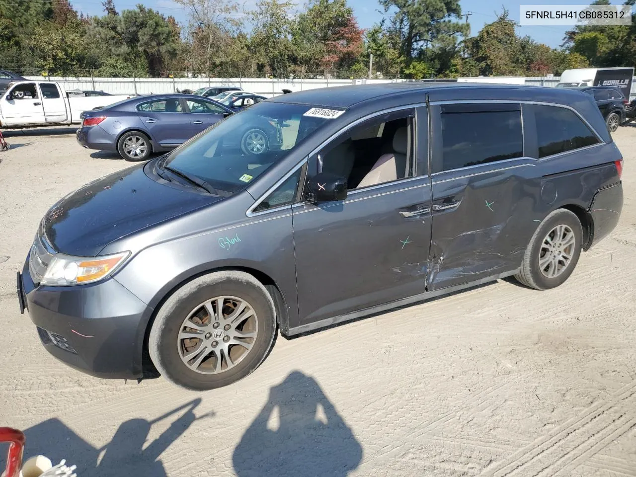 2012 Honda Odyssey Ex VIN: 5FNRL5H41CB085312 Lot: 76916024