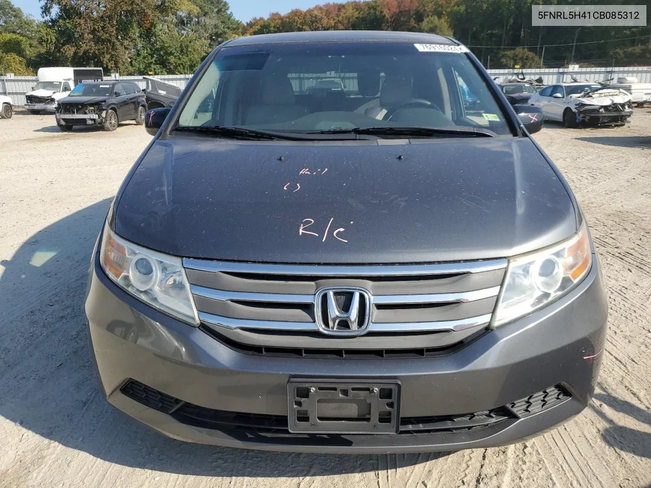 2012 Honda Odyssey Ex VIN: 5FNRL5H41CB085312 Lot: 76916024