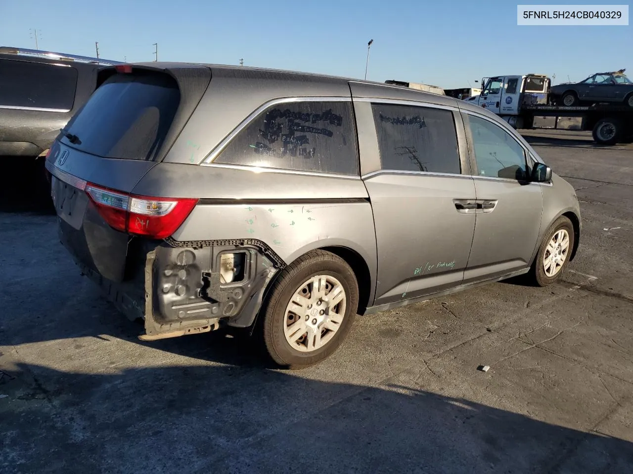 2012 Honda Odyssey Lx VIN: 5FNRL5H24CB040329 Lot: 76934214