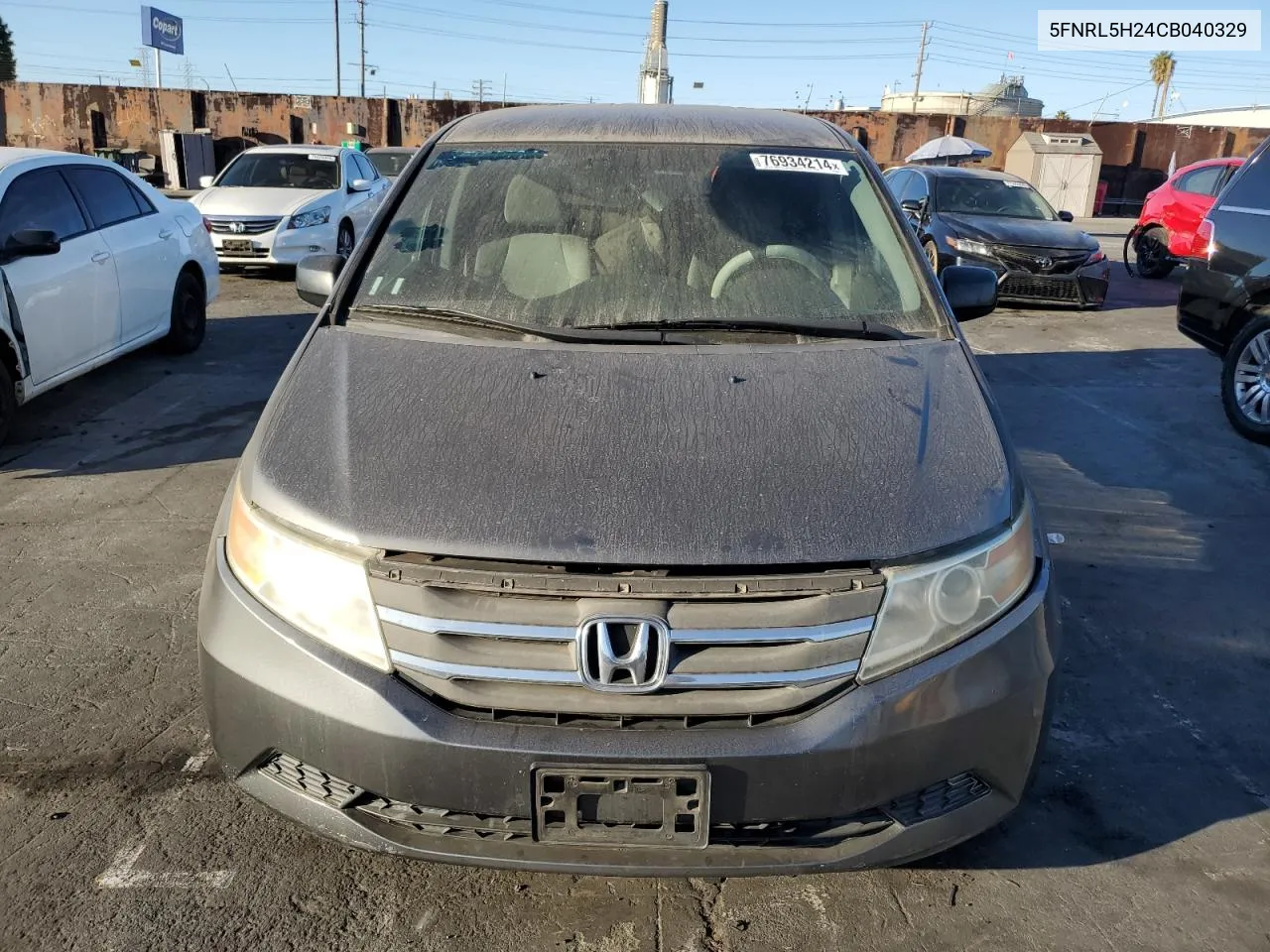 2012 Honda Odyssey Lx VIN: 5FNRL5H24CB040329 Lot: 76934214