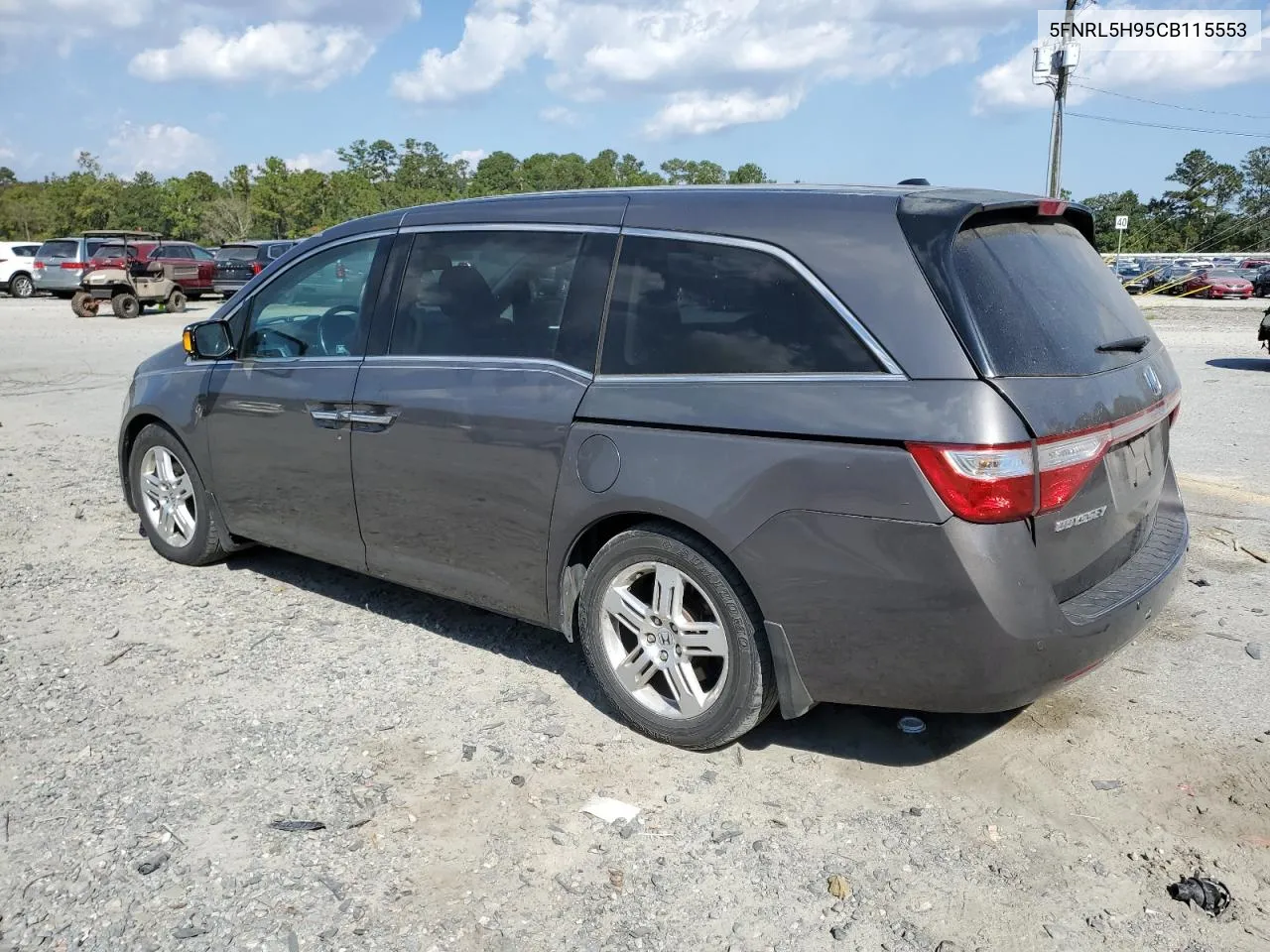 2012 Honda Odyssey Touring VIN: 5FNRL5H95CB115553 Lot: 77422234