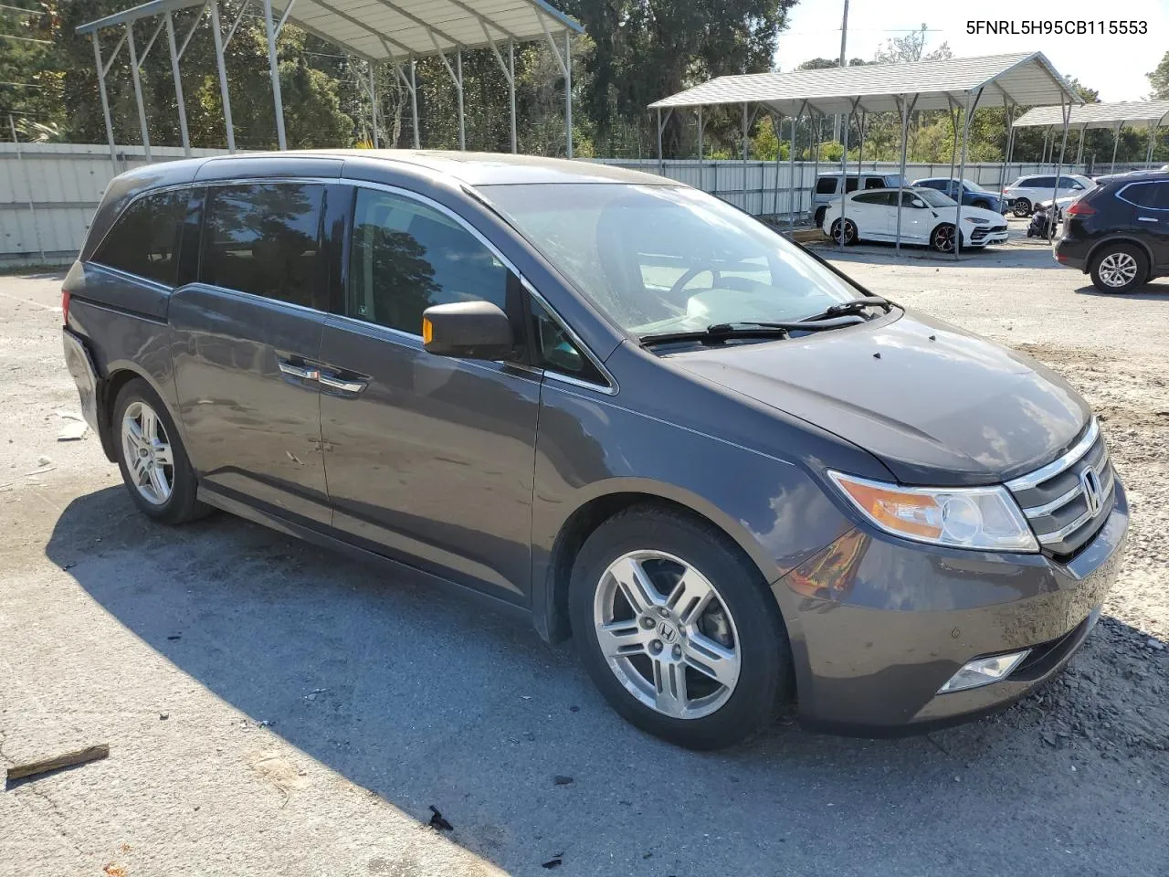 2012 Honda Odyssey Touring VIN: 5FNRL5H95CB115553 Lot: 77422234