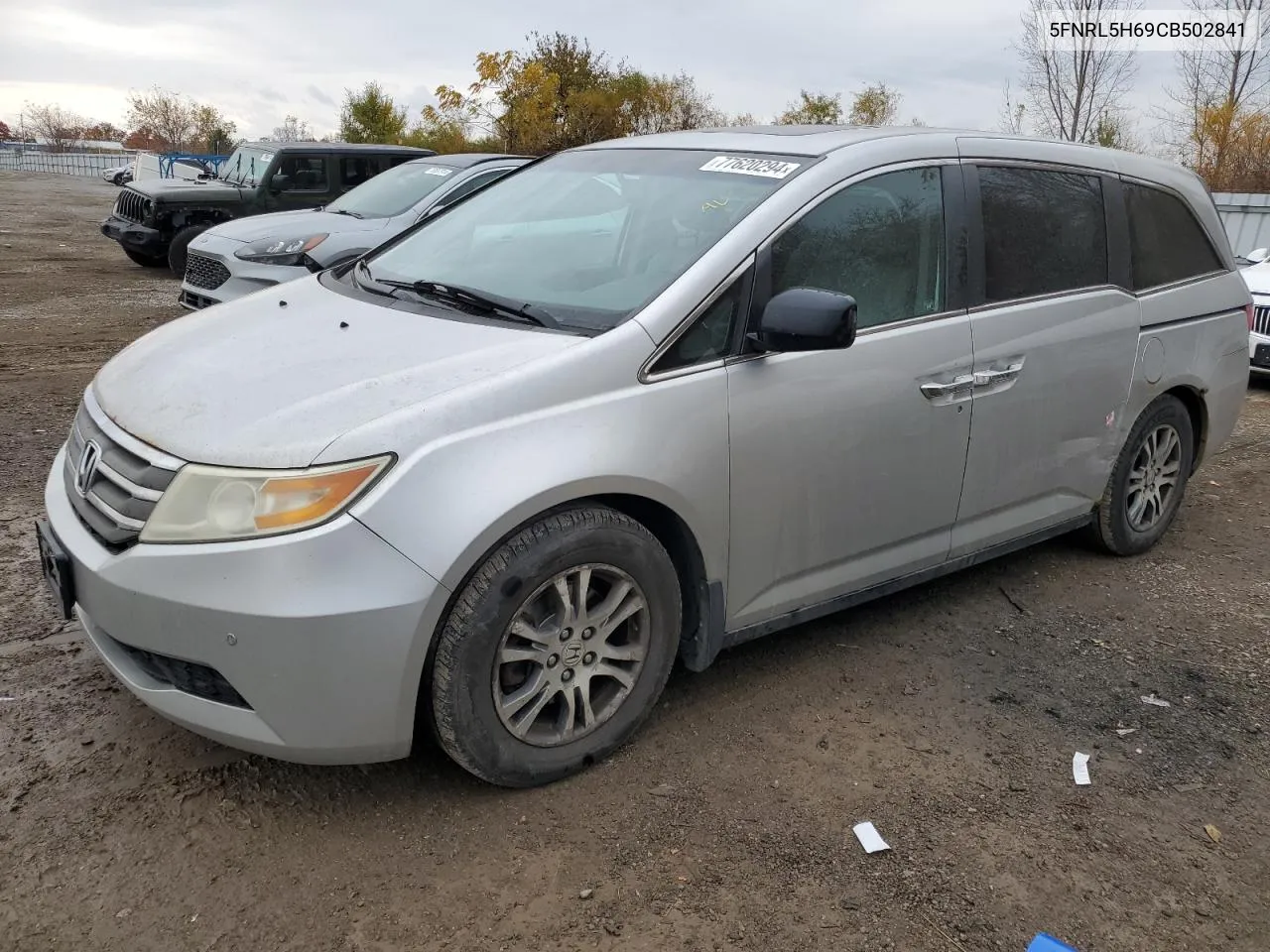 2012 Honda Odyssey Exl VIN: 5FNRL5H69CB502841 Lot: 77620294