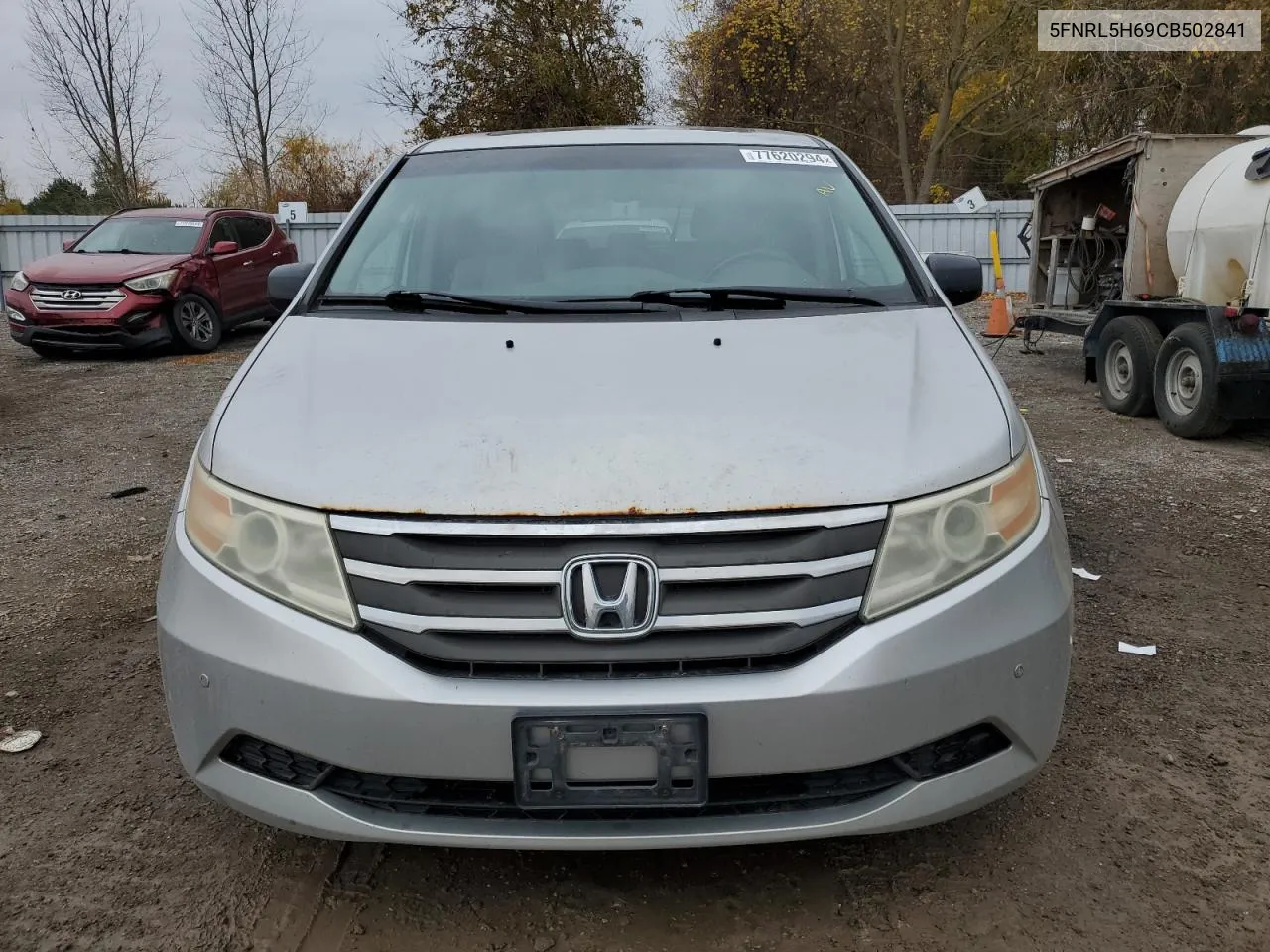 5FNRL5H69CB502841 2012 Honda Odyssey Exl