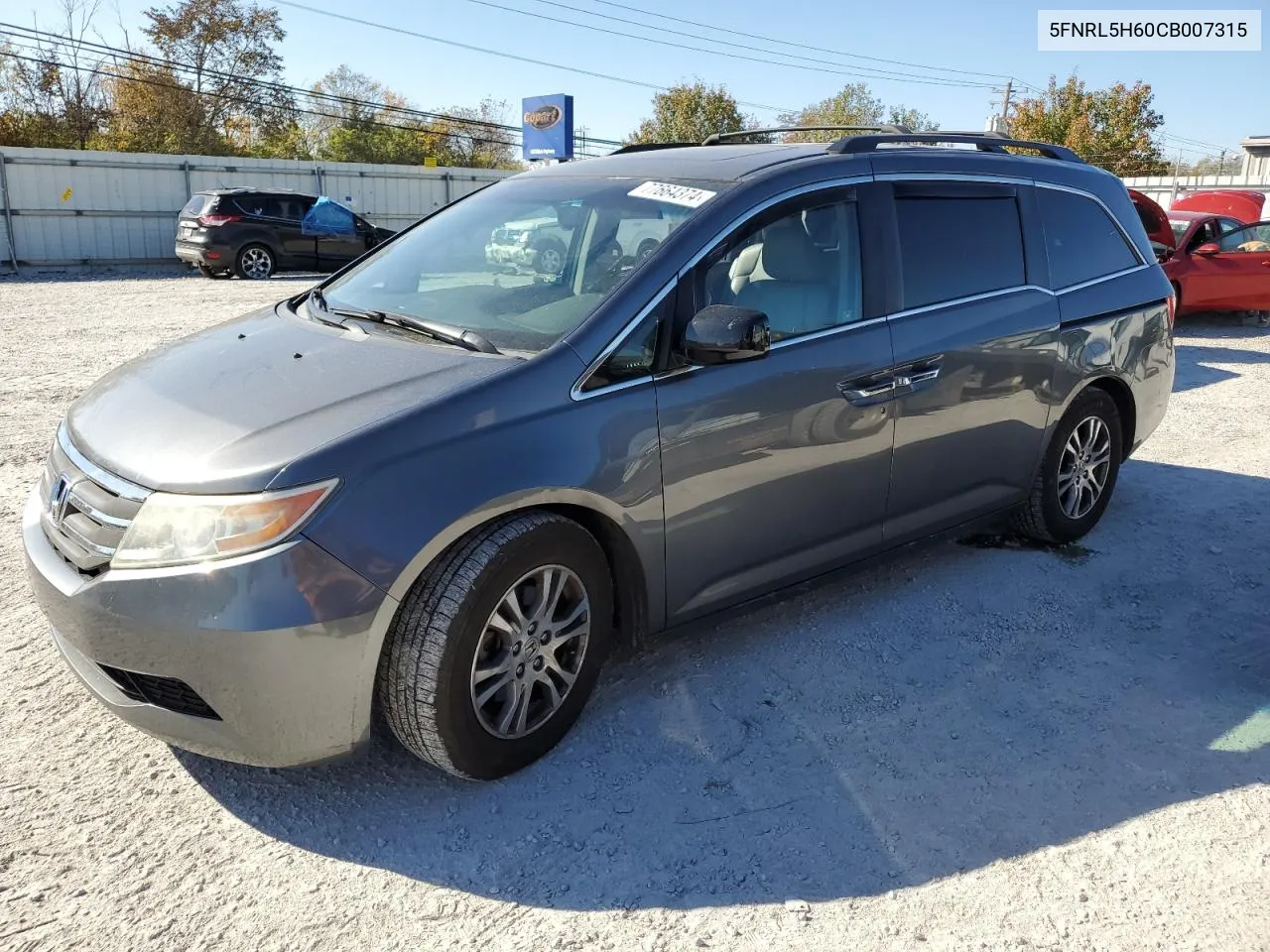 2012 Honda Odyssey Exl VIN: 5FNRL5H60CB007315 Lot: 77664374