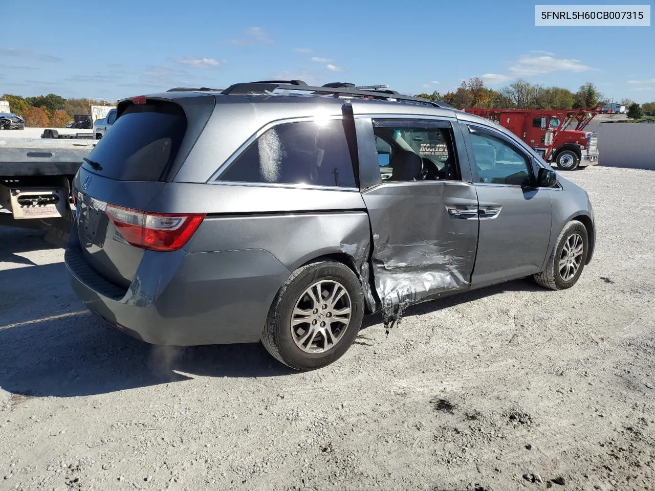 2012 Honda Odyssey Exl VIN: 5FNRL5H60CB007315 Lot: 77664374