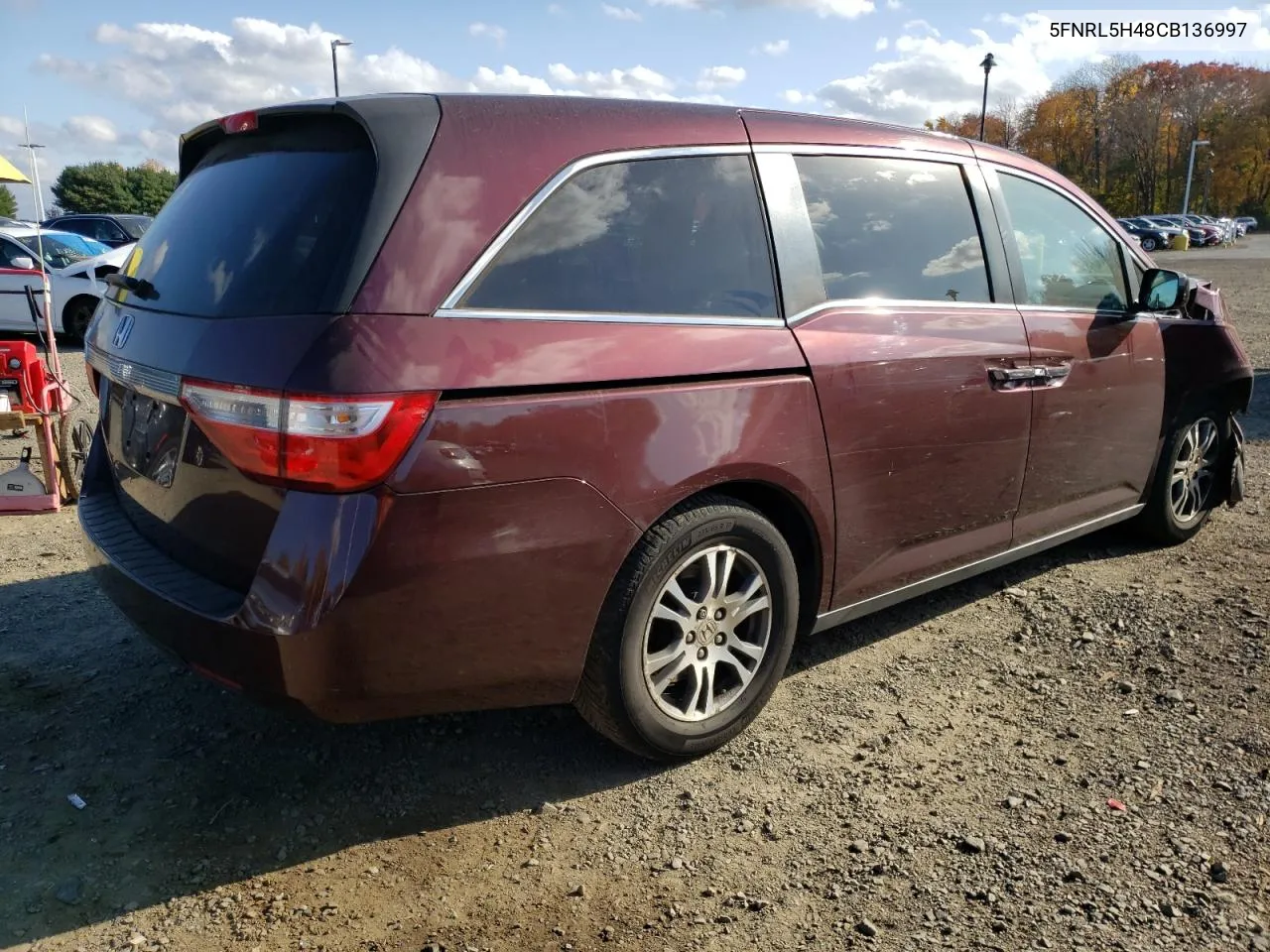 2012 Honda Odyssey Ex VIN: 5FNRL5H48CB136997 Lot: 77745524