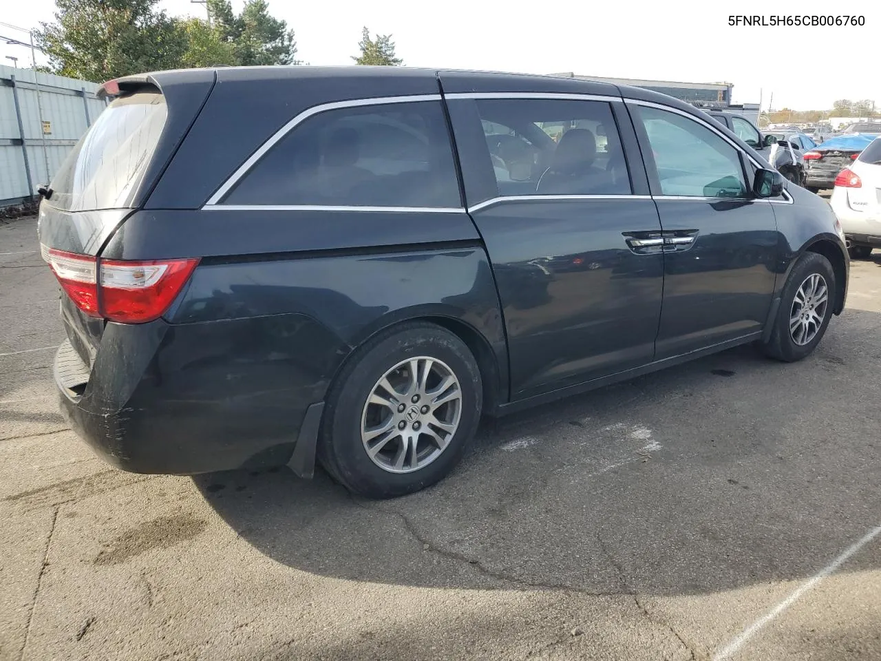 2012 Honda Odyssey Exl VIN: 5FNRL5H65CB006760 Lot: 77848544