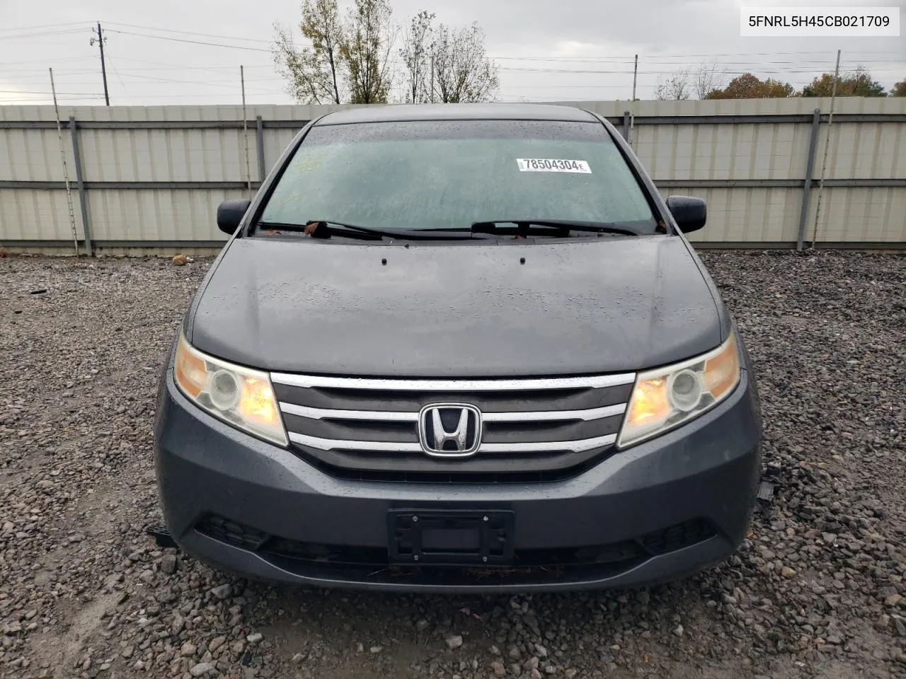 2012 Honda Odyssey Ex VIN: 5FNRL5H45CB021709 Lot: 78504304