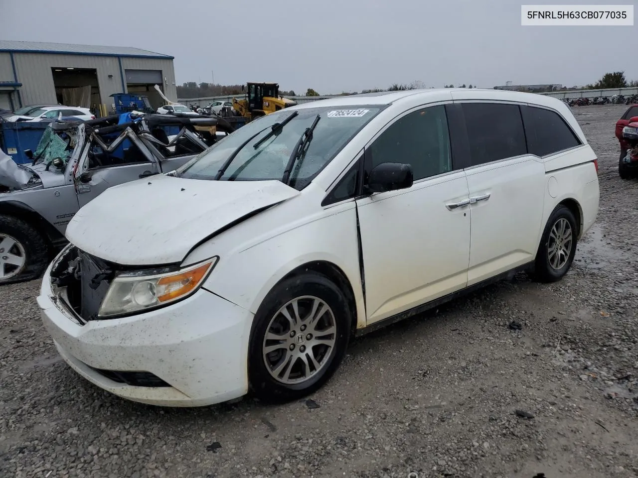 2012 Honda Odyssey Exl VIN: 5FNRL5H63CB077035 Lot: 78524124