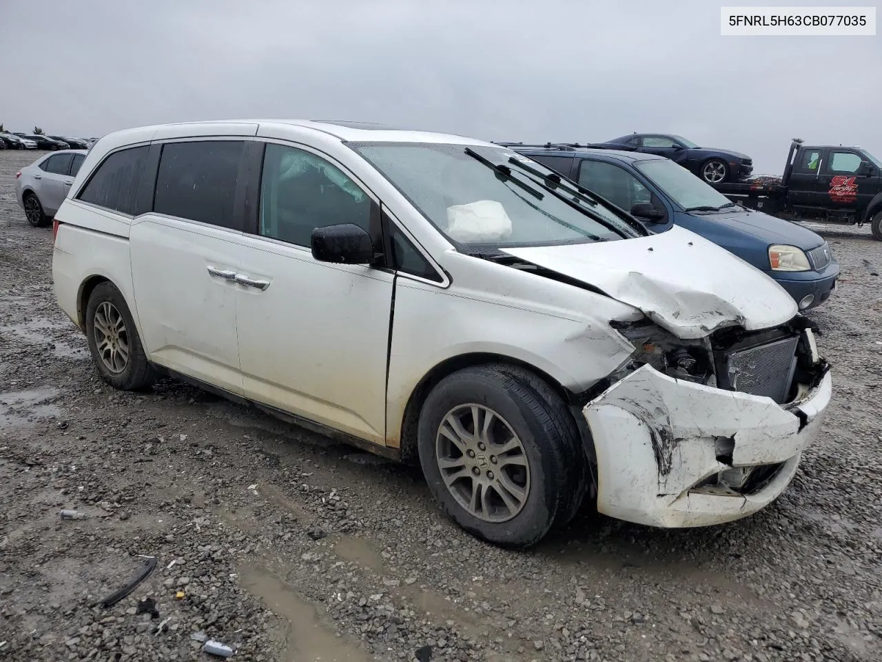 2012 Honda Odyssey Exl VIN: 5FNRL5H63CB077035 Lot: 78524124