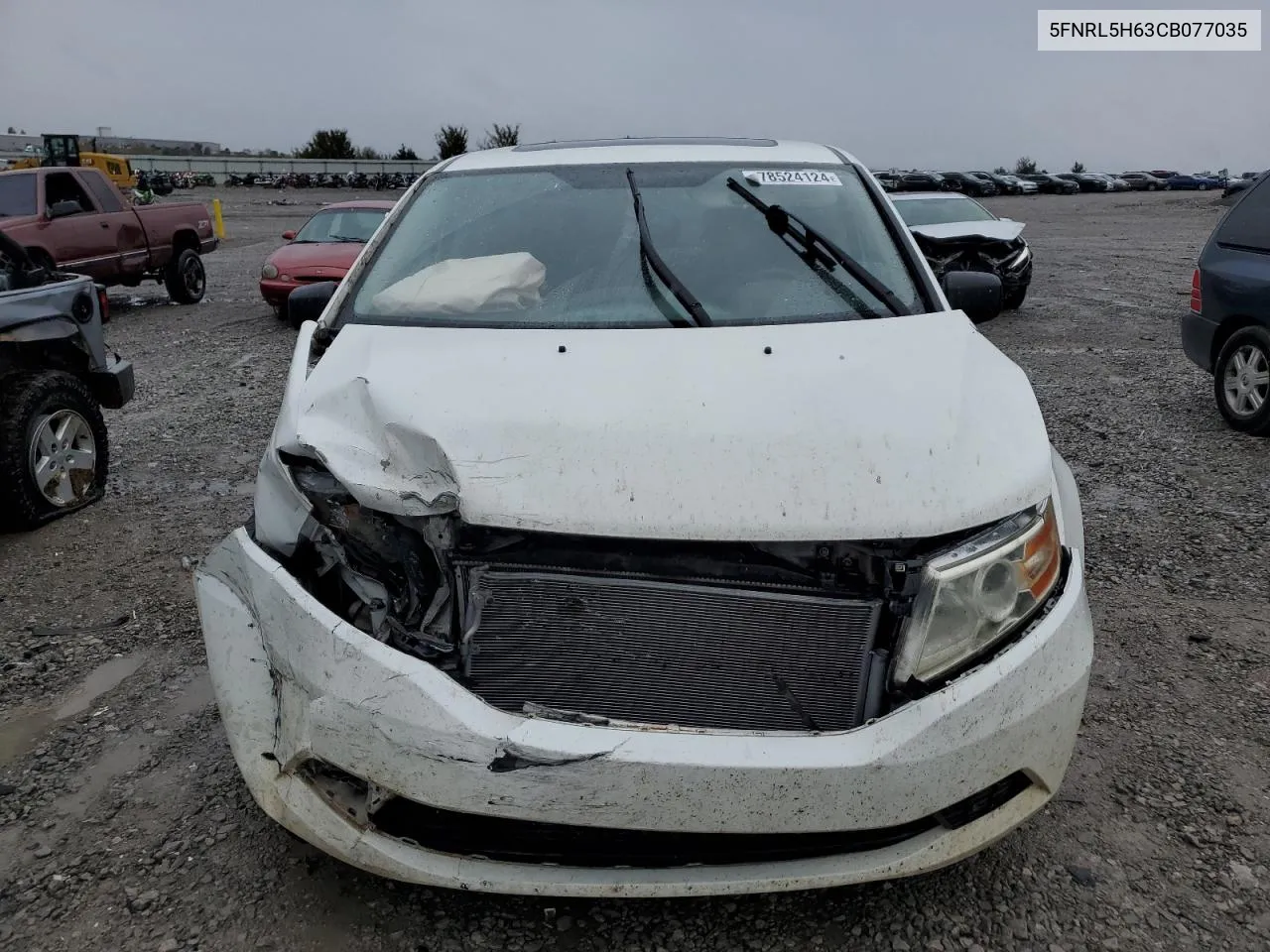 2012 Honda Odyssey Exl VIN: 5FNRL5H63CB077035 Lot: 78524124