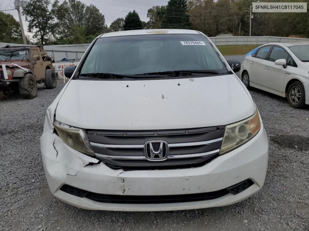 2012 Honda Odyssey Ex VIN: 5FNRL5H41CB117045 Lot: 78576484