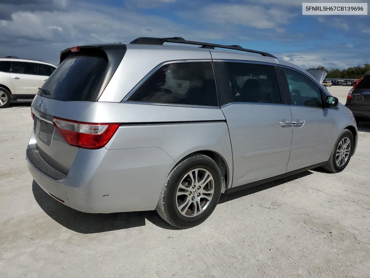 2012 Honda Odyssey Exl VIN: 5FNRL5H67CB139696 Lot: 78833654