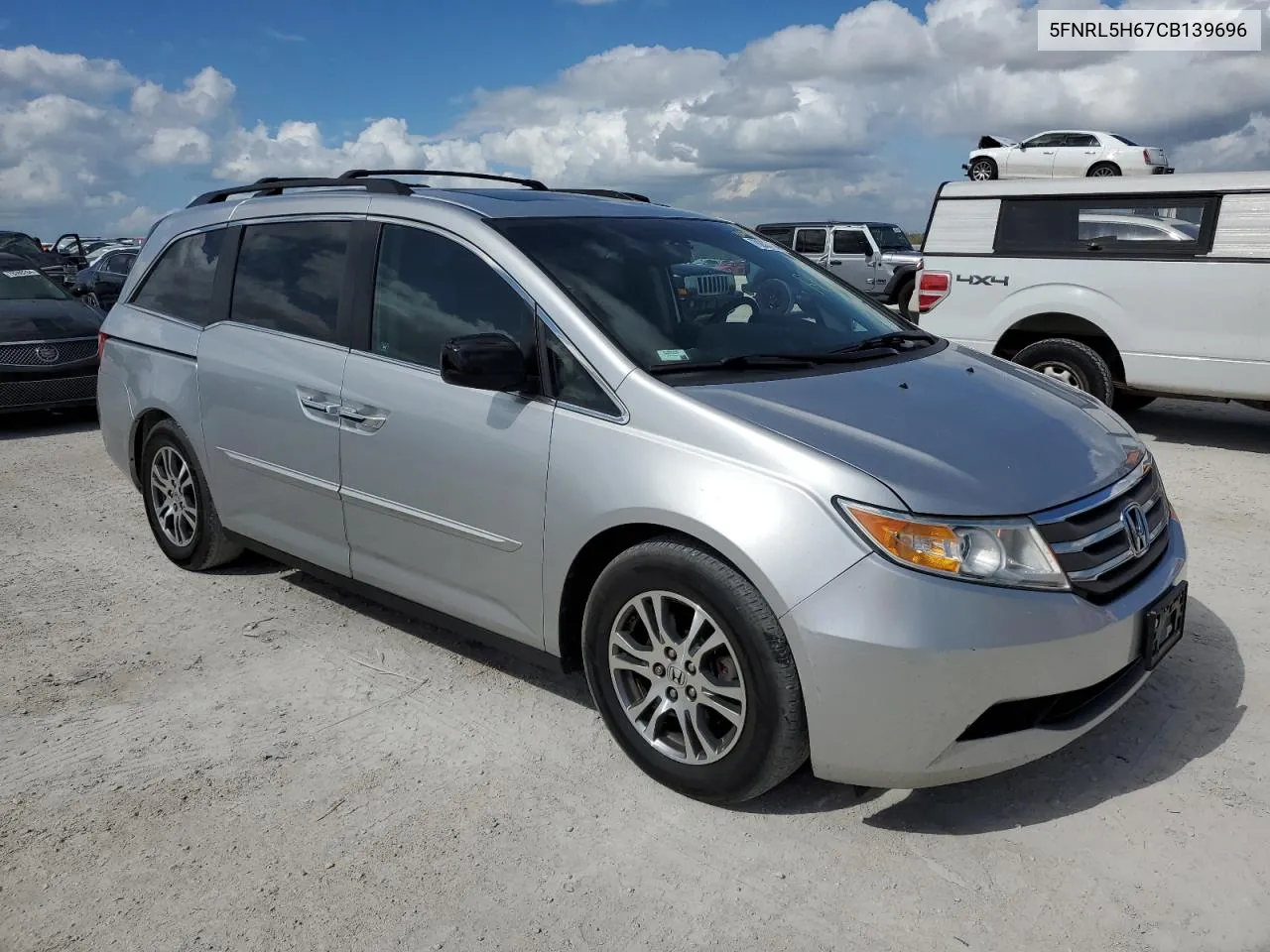 2012 Honda Odyssey Exl VIN: 5FNRL5H67CB139696 Lot: 78833654