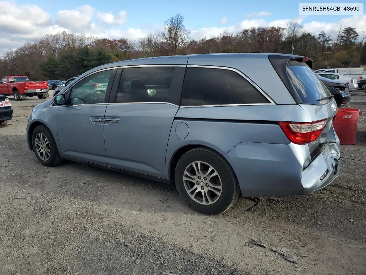 2012 Honda Odyssey Exl VIN: 5FNRL5H64CB143690 Lot: 78857094