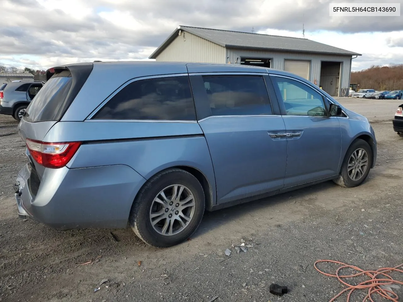 2012 Honda Odyssey Exl VIN: 5FNRL5H64CB143690 Lot: 78857094