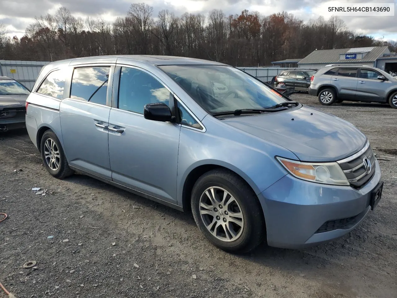 2012 Honda Odyssey Exl VIN: 5FNRL5H64CB143690 Lot: 78857094