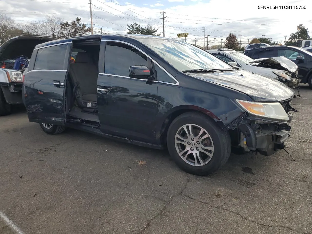 2012 Honda Odyssey Ex VIN: 5FNRL5H41CB115750 Lot: 79255314