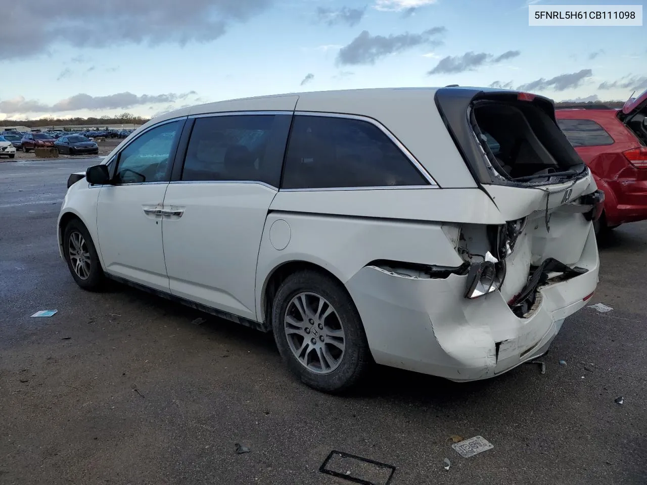 2012 Honda Odyssey Exl VIN: 5FNRL5H61CB111098 Lot: 79356534