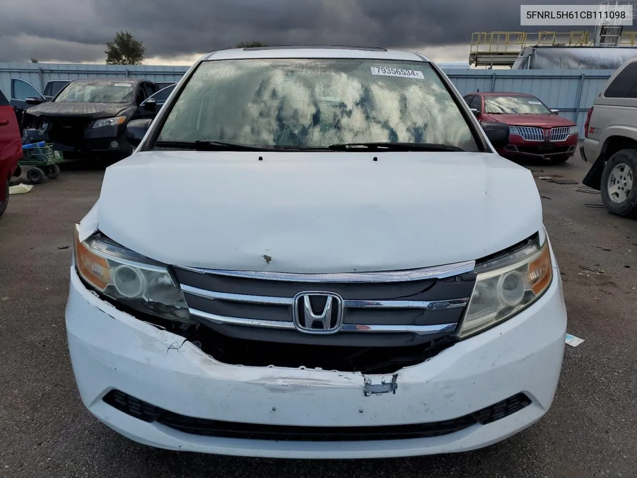 2012 Honda Odyssey Exl VIN: 5FNRL5H61CB111098 Lot: 79356534