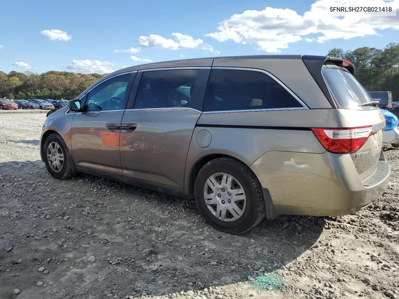 2012 Honda Odyssey Lx VIN: 5FNRL5H27CB021418 Lot: 79804274