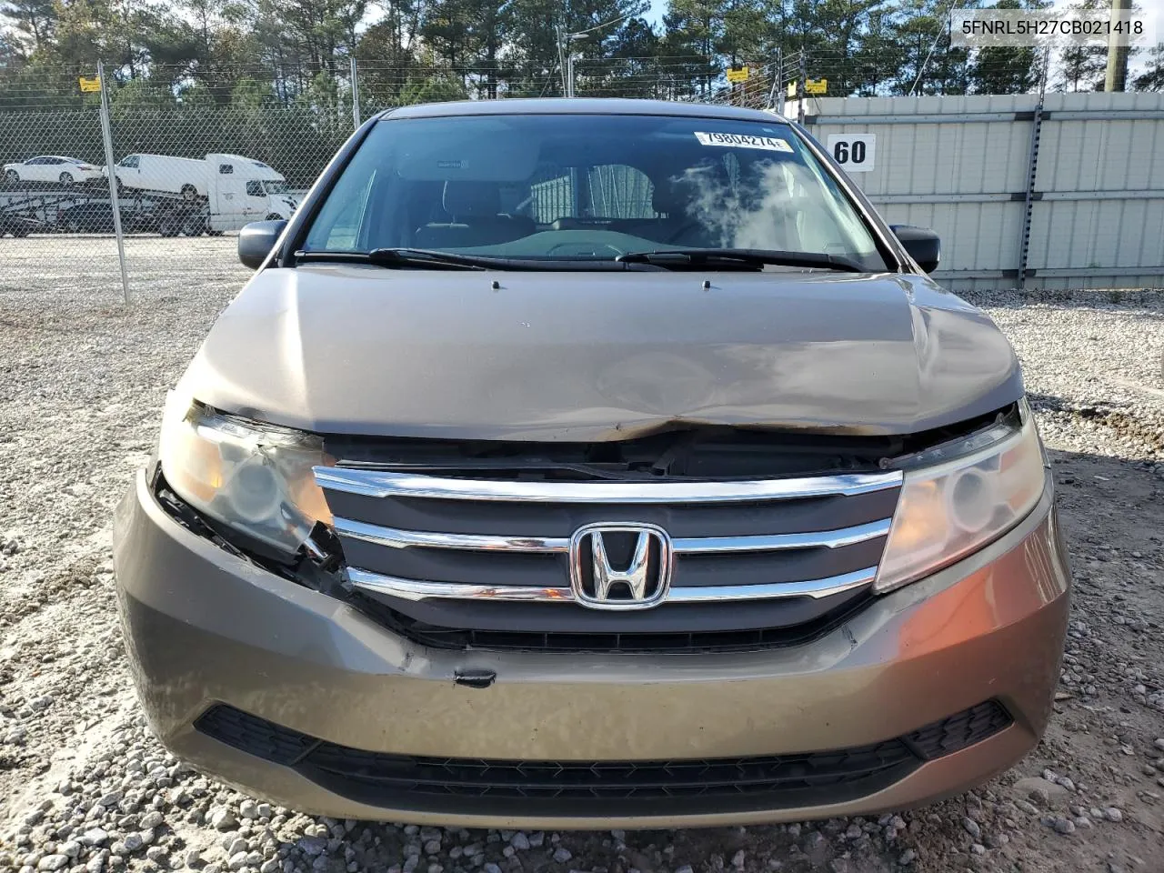 2012 Honda Odyssey Lx VIN: 5FNRL5H27CB021418 Lot: 79804274