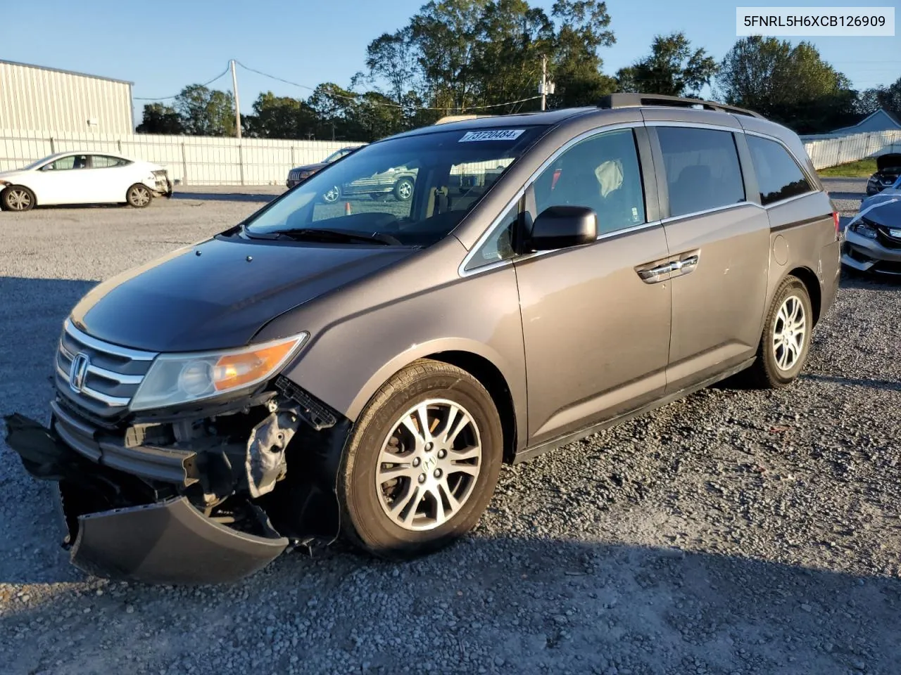 2012 Honda Odyssey Exl VIN: 5FNRL5H6XCB126909 Lot: 80417264