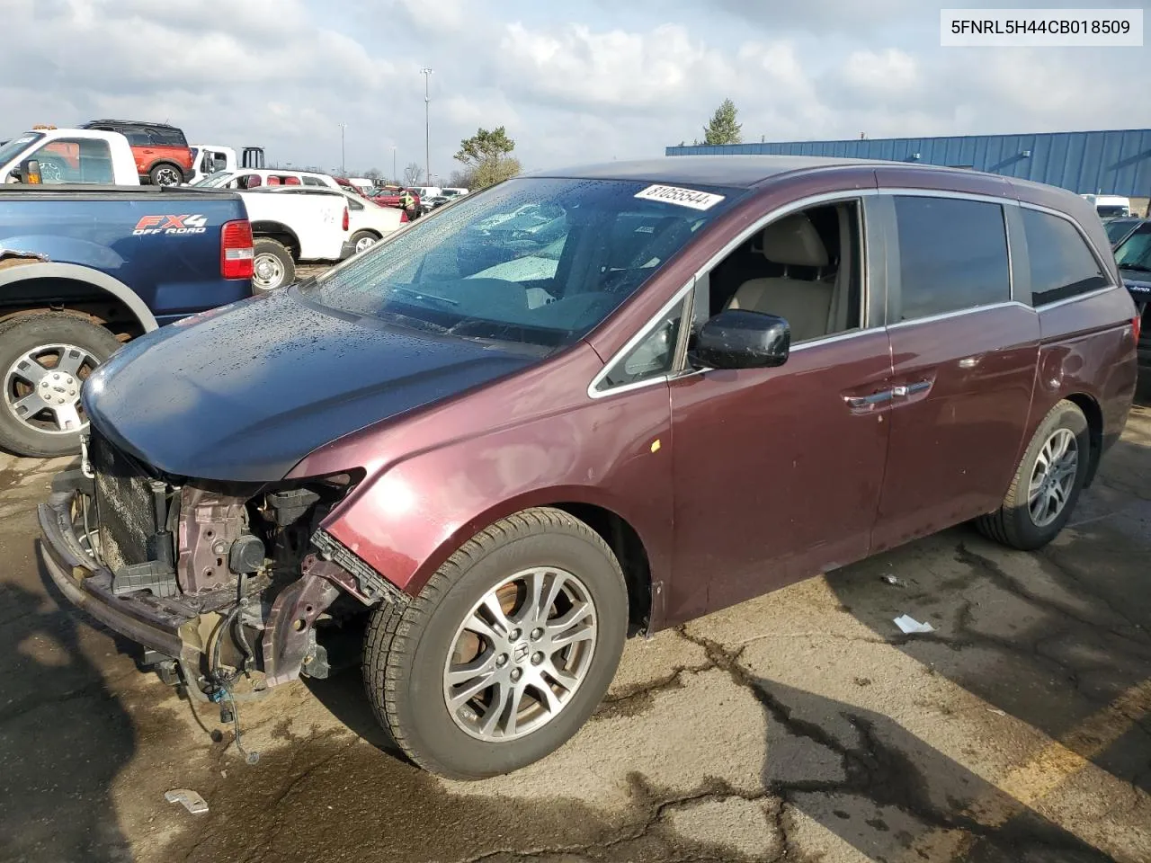 2012 Honda Odyssey Ex VIN: 5FNRL5H44CB018509 Lot: 81055544