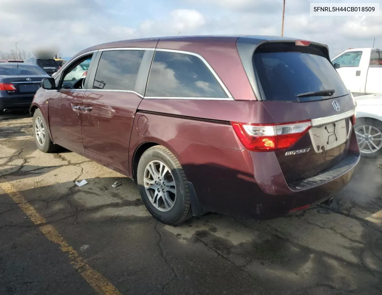 2012 Honda Odyssey Ex VIN: 5FNRL5H44CB018509 Lot: 81055544