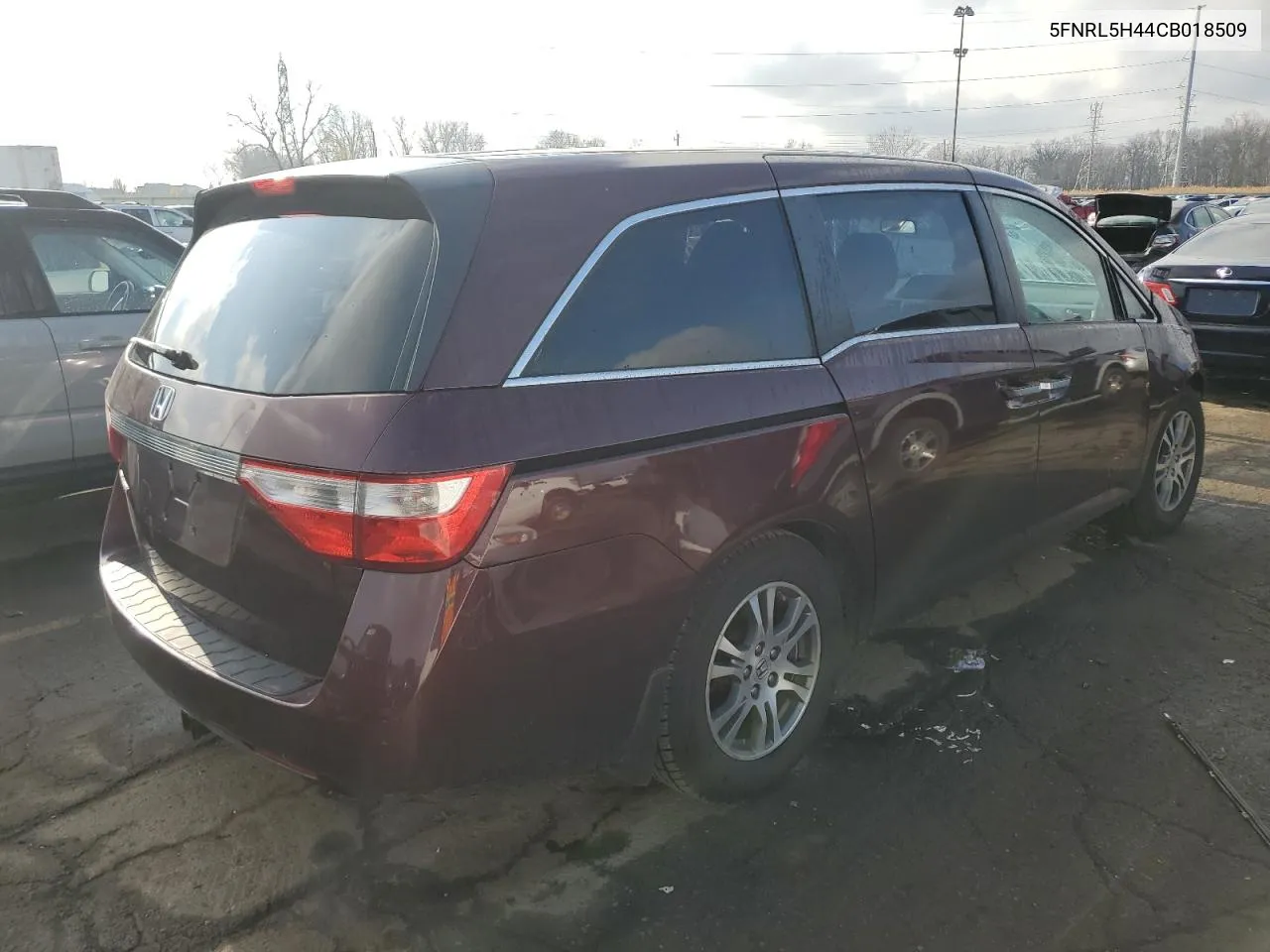 2012 Honda Odyssey Ex VIN: 5FNRL5H44CB018509 Lot: 81055544