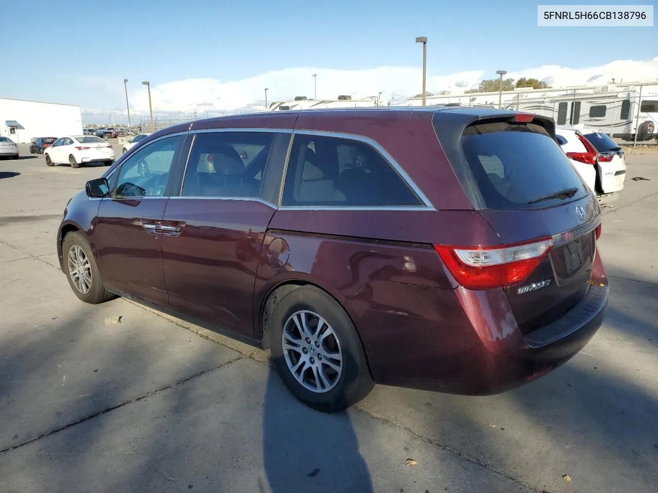 2012 Honda Odyssey Exl VIN: 5FNRL5H66CB138796 Lot: 81245744